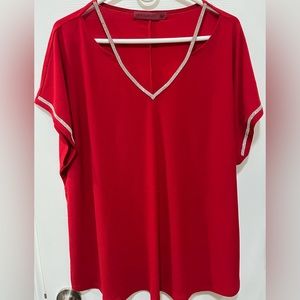 Women blouse, red, size 2X, in good condition